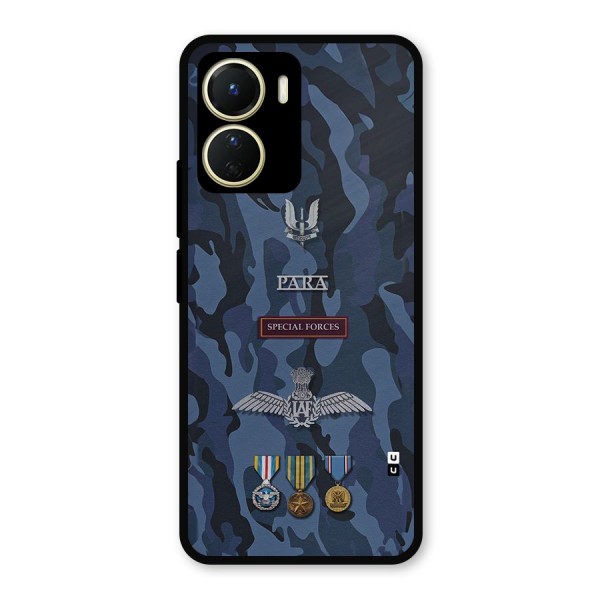 Special Forces Badge Metal Back Case for Vivo T2x