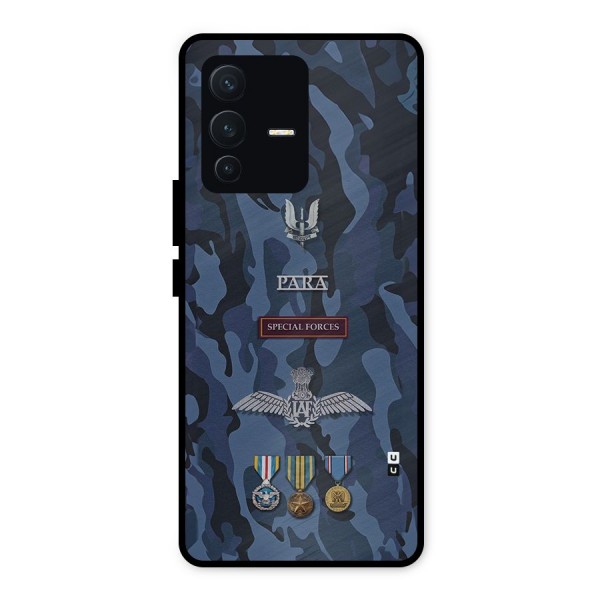 Special Forces Badge Metal Back Case for Vivo V23 5G