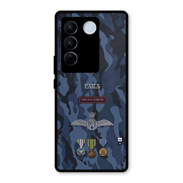 Special Forces Badge Metal Back Case for Vivo V27