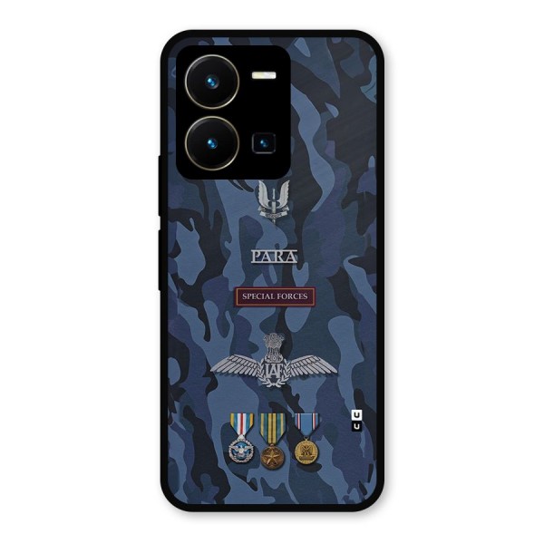 Special Forces Badge Metal Back Case for Vivo Y35