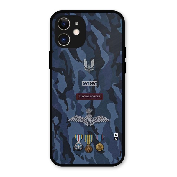 Special Forces Badge Metal Back Case for iPhone 12