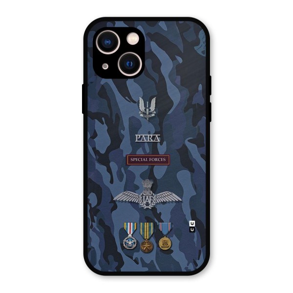 Special Forces Badge Metal Back Case for iPhone 13