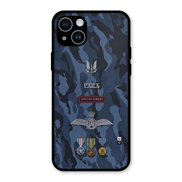 Special Forces Badge Metal Back Case for iPhone 14