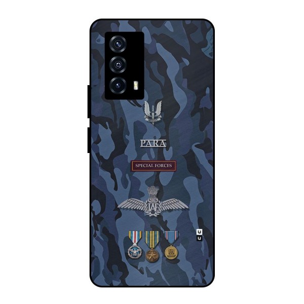 Special Forces Badge Metal Back Case for iQOO Z5