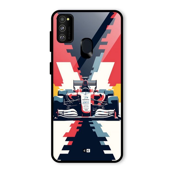 Sports One Glass Back Case for Galaxy M30s