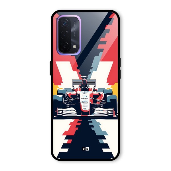 Sports One Glass Back Case for Oppo A74 5G