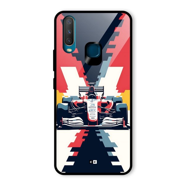 Sports One Glass Back Case for Vivo Y12