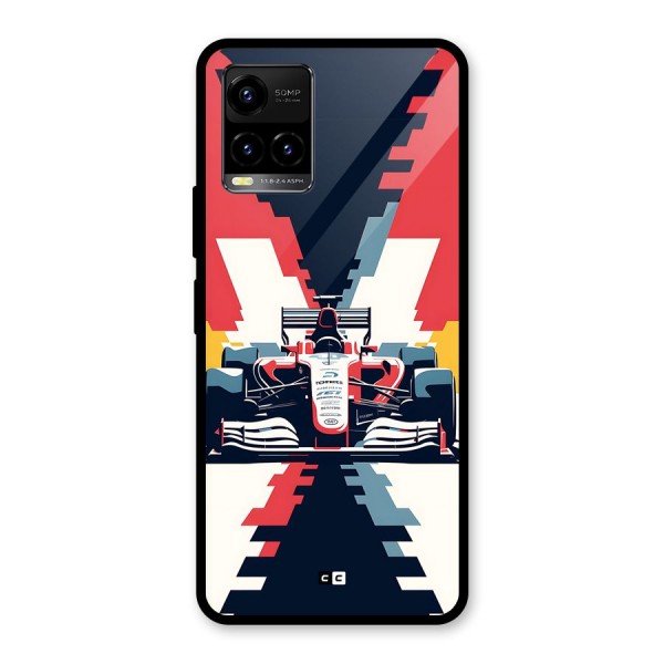 Sports One Glass Back Case for Vivo Y21A