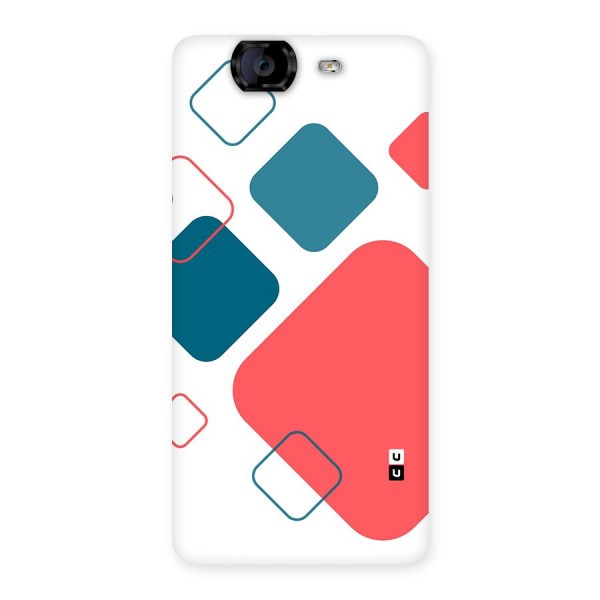 Square Pattern Beautiful Abstract Back Case for Canvas Knight A350