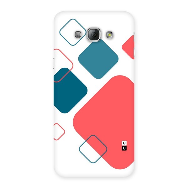 Square Pattern Beautiful Abstract Back Case for Galaxy A8