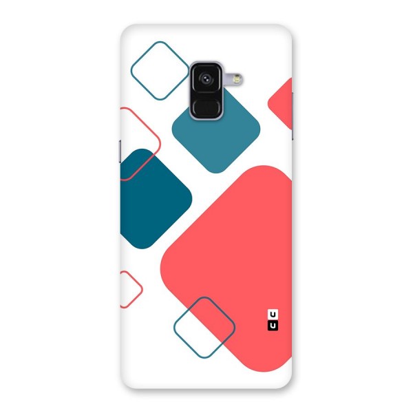 Square Pattern Beautiful Abstract Back Case for Galaxy A8 Plus