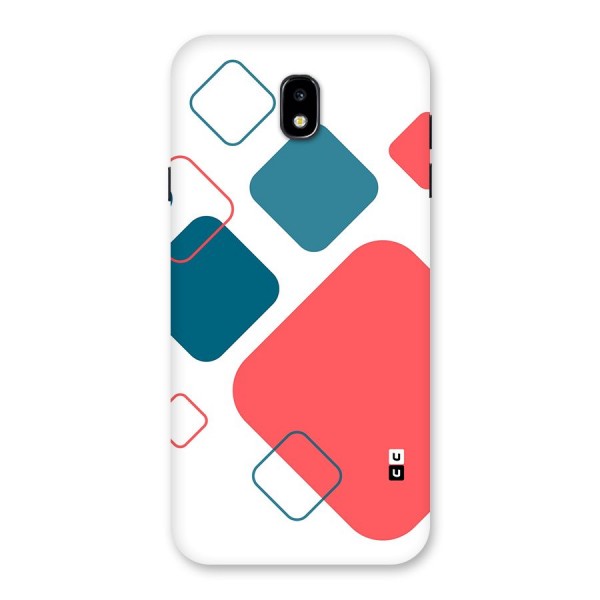 Square Pattern Beautiful Abstract Back Case for Galaxy J7 Pro