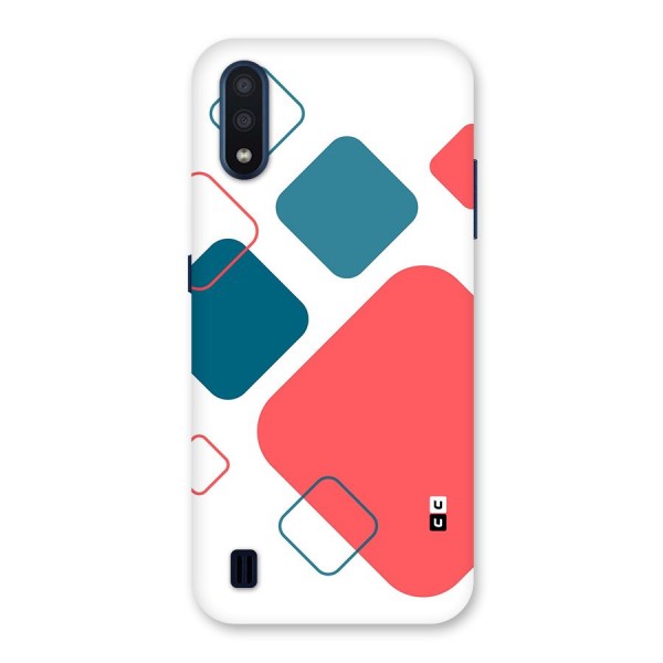 Square Pattern Beautiful Abstract Back Case for Galaxy M01