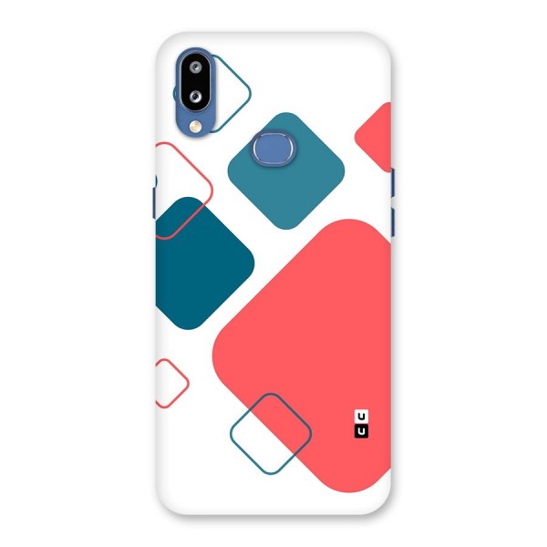 Square Pattern Beautiful Abstract Back Case for Galaxy M01s