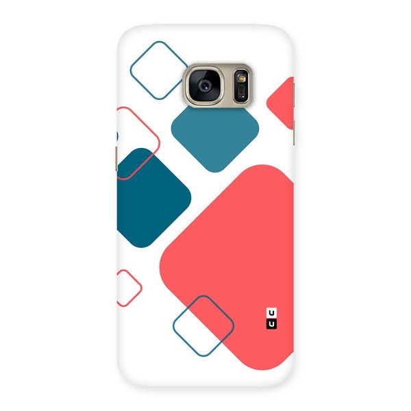 Square Pattern Beautiful Abstract Back Case for Galaxy S7