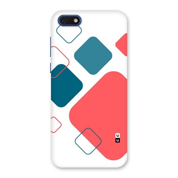 Square Pattern Beautiful Abstract Back Case for Honor 7s