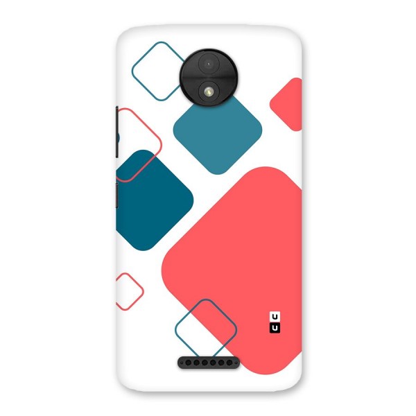 Square Pattern Beautiful Abstract Back Case for Moto C