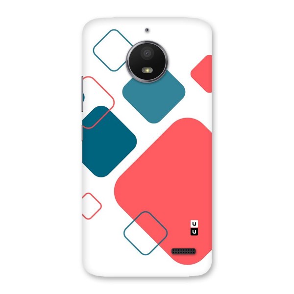 Square Pattern Beautiful Abstract Back Case for Moto E4