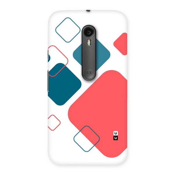 Square Pattern Beautiful Abstract Back Case for Moto G3