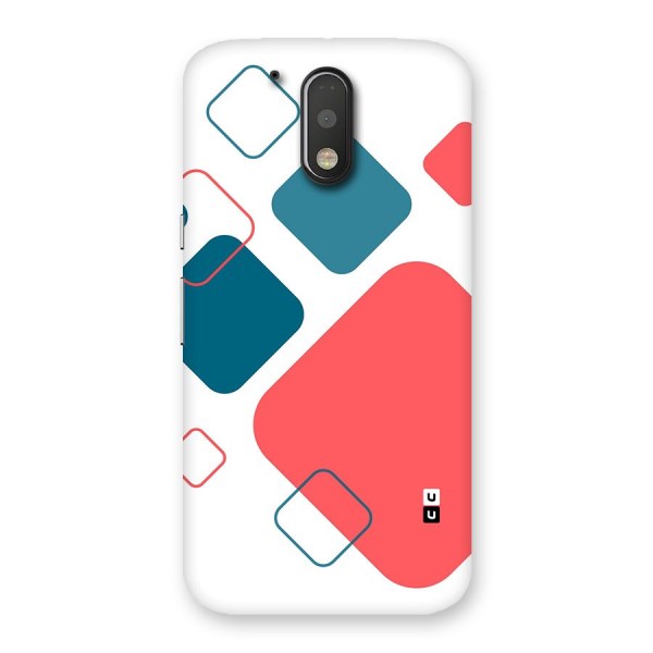 Square Pattern Beautiful Abstract Back Case for Moto G4