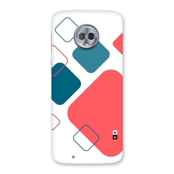 Square Pattern Beautiful Abstract Back Case for Moto G6