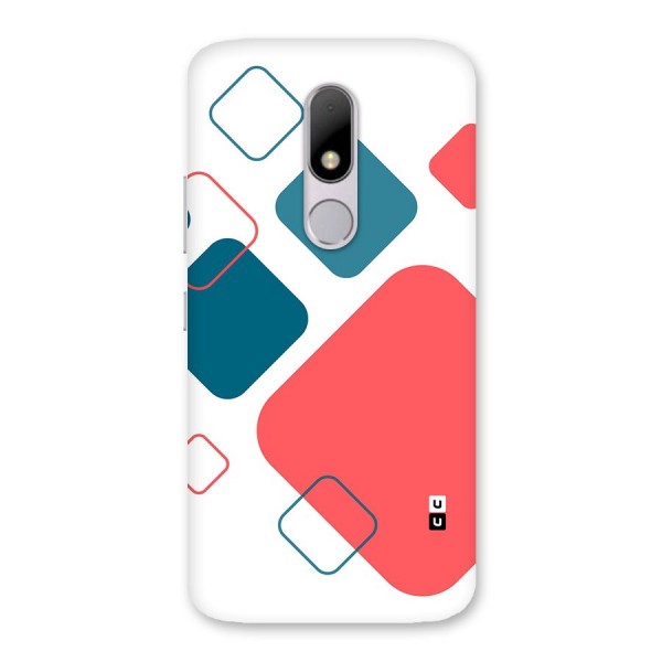 Square Pattern Beautiful Abstract Back Case for Moto M