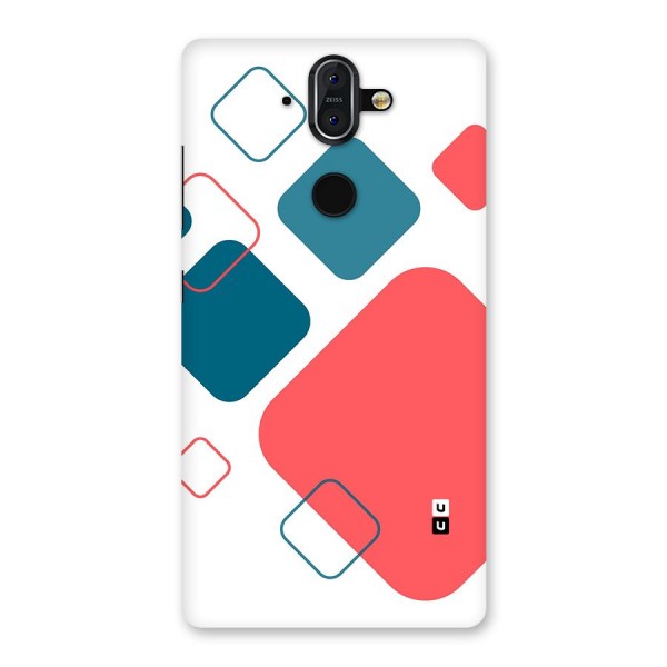 Square Pattern Beautiful Abstract Back Case for Nokia 8 Sirocco