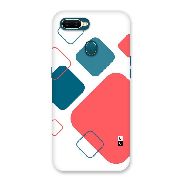 Square Pattern Beautiful Abstract Back Case for Oppo A12