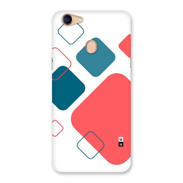 Square Pattern Beautiful Abstract Back Case for Oppo F5