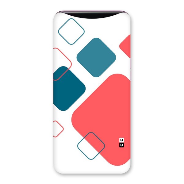 Square Pattern Beautiful Abstract Back Case for Oppo Find X