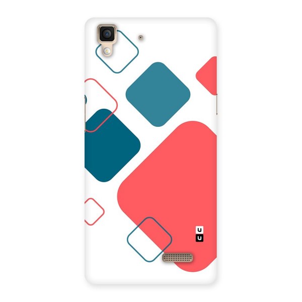 Square Pattern Beautiful Abstract Back Case for Oppo R7