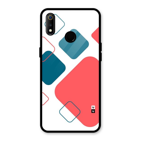 Square Pattern Beautiful Abstract Back Case for Realme 3