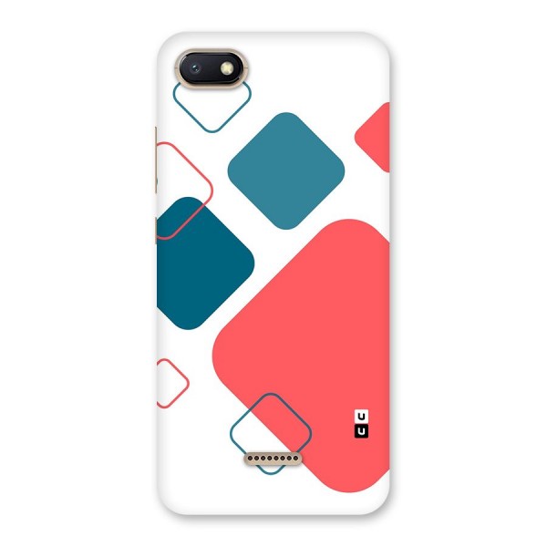 Square Pattern Beautiful Abstract Back Case for Redmi 6A