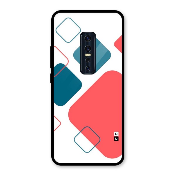 Square Pattern Beautiful Abstract Back Case for Vivo V17 Pro