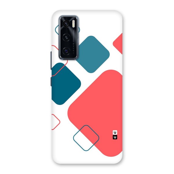 Square Pattern Beautiful Abstract Back Case for Vivo V20 SE