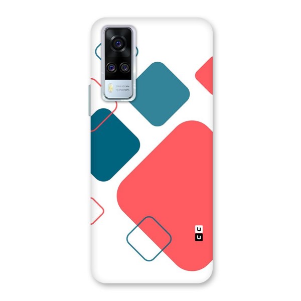 Square Pattern Beautiful Abstract Back Case for Vivo Y51