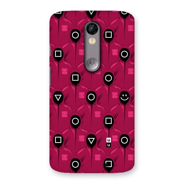 Squid Gamers Pattern Back Case for Moto X Force