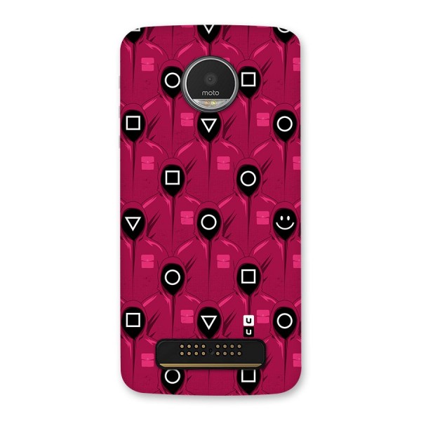 Squid Gamers Pattern Back Case for Moto Z Play