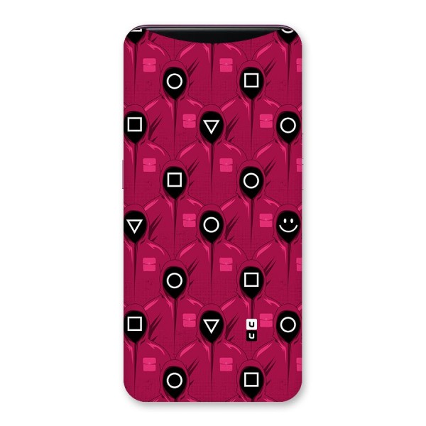 Squid Gamers Pattern Back Case for Oppo Find X