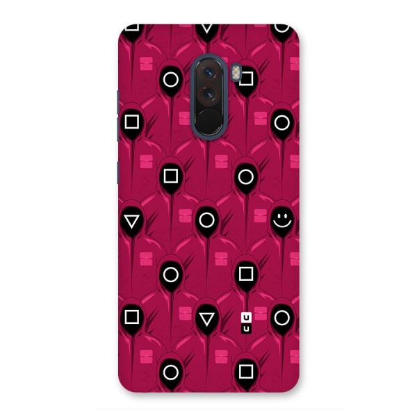 Squid Gamers Pattern Glass Back Case for Poco F1