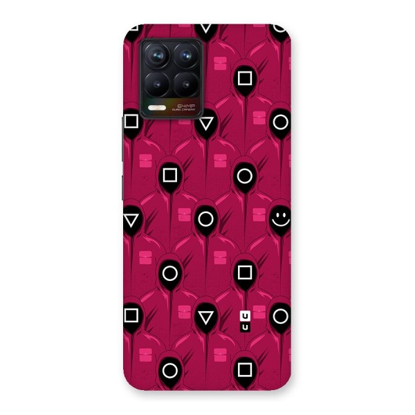 Squid Gamers Pattern Glass Back Case for Realme 8