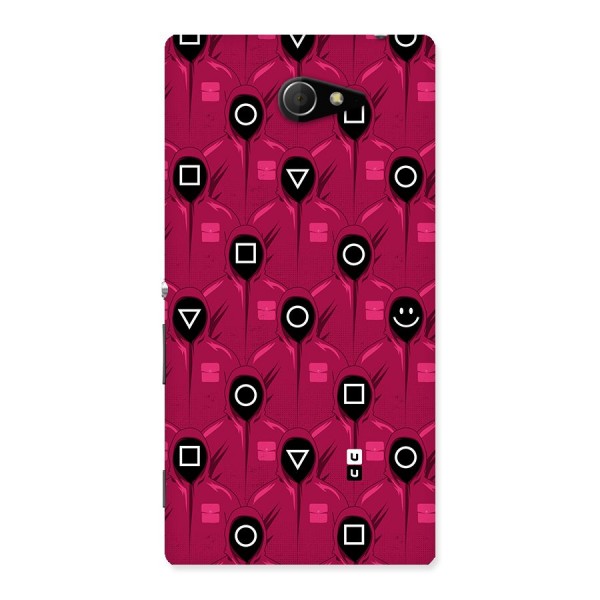 Squid Gamers Pattern Back Case for Sony Xperia M2