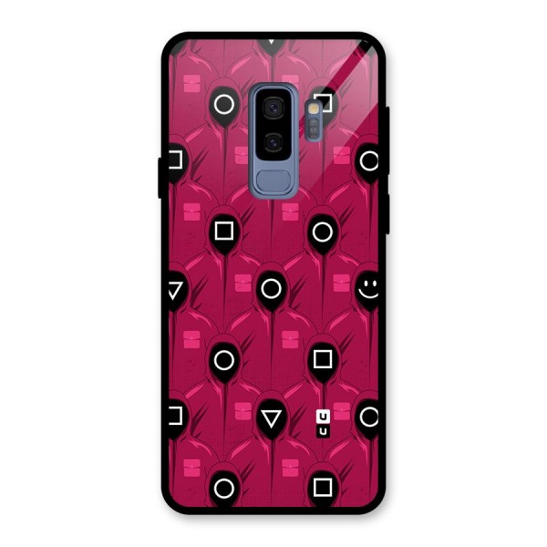 Squid Gamers Pattern Glass Back Case for Galaxy S9 Plus