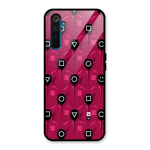 Squid Gamers Pattern Glass Back Case for Realme 6 Pro