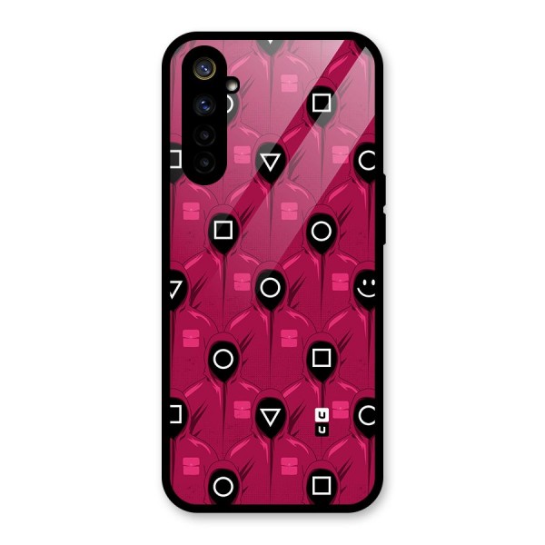 Squid Gamers Pattern Glass Back Case for Realme 6i