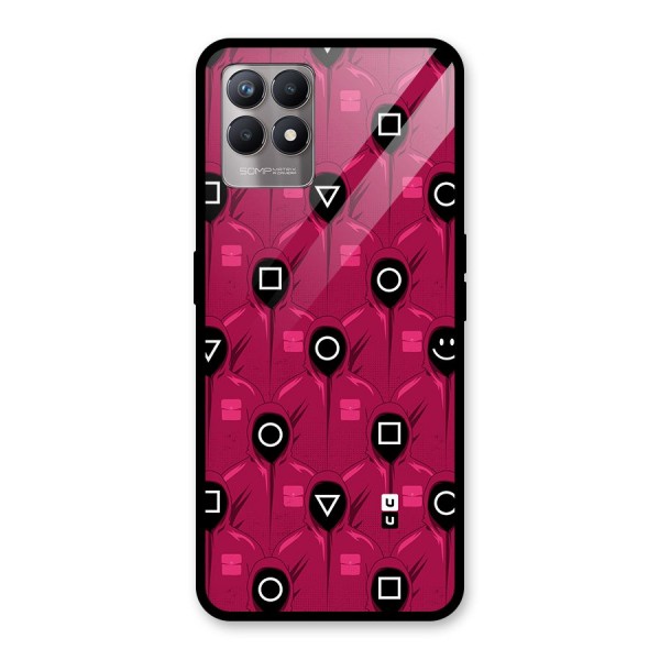 Squid Gamers Pattern Glass Back Case for Realme 8i