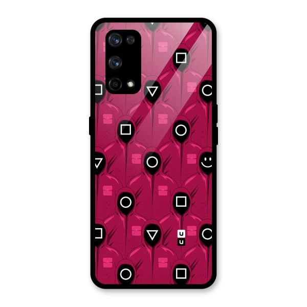 Squid Gamers Pattern Glass Back Case for Realme X7 Pro