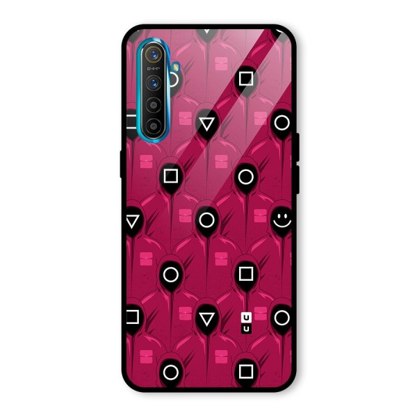 Squid Gamers Pattern Glass Back Case for Realme XT