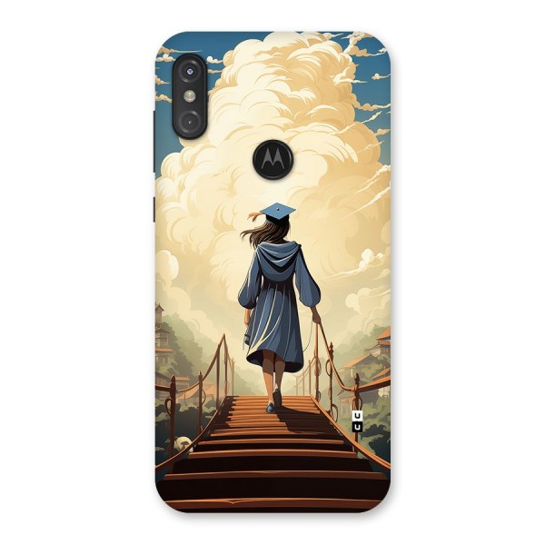 Stair Of Success Back Case for Motorola One Power