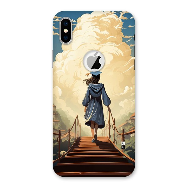 Stair Of Success Back Case for iPhone XS Logo Cut